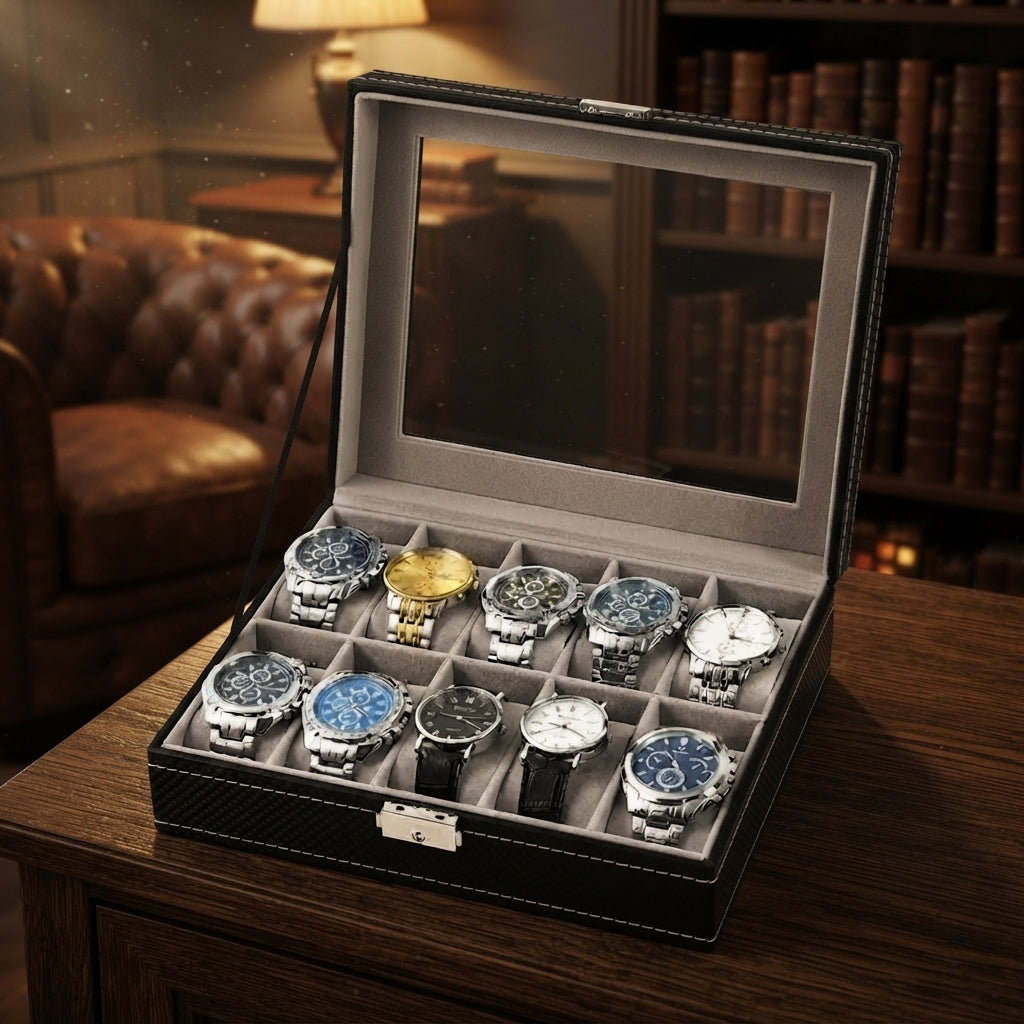Boîte à Montres 10 Compartiments – Cluny