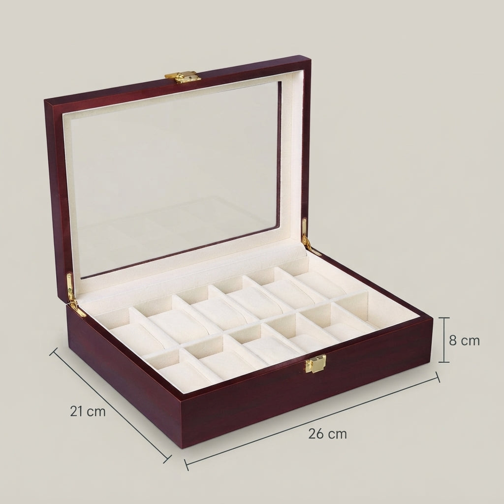 Boîte à Montres 10 Compartiments – Dauphine
