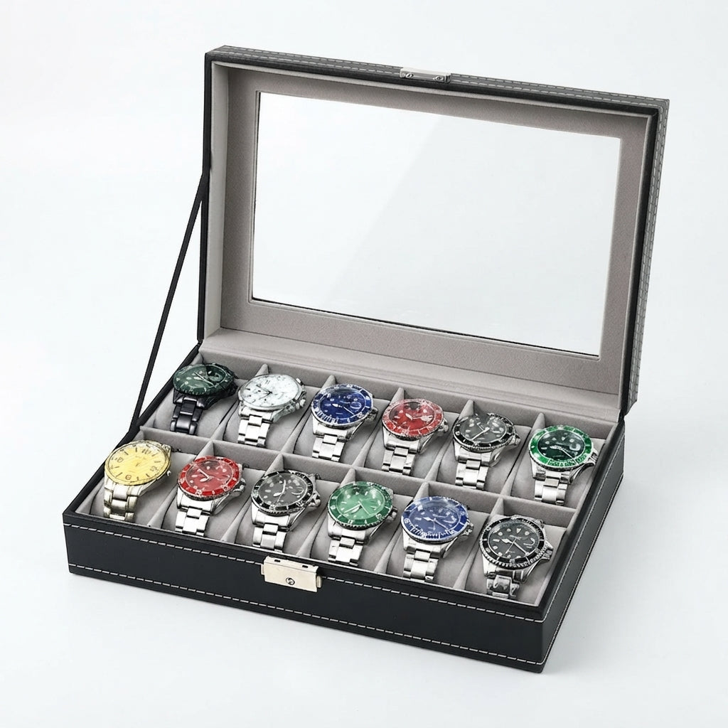 Boîte à Montres 12 Compartiments – Cluny