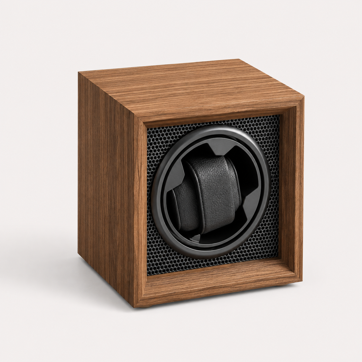 Remontoir Automatique 1 Montre – Luxembourg, vue de trois quarts sur fond clair, finition Graphite
